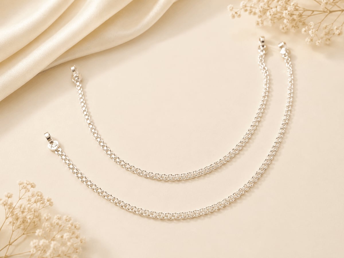 PLAIN DOUBLE CURB CHAIN PAYAL
