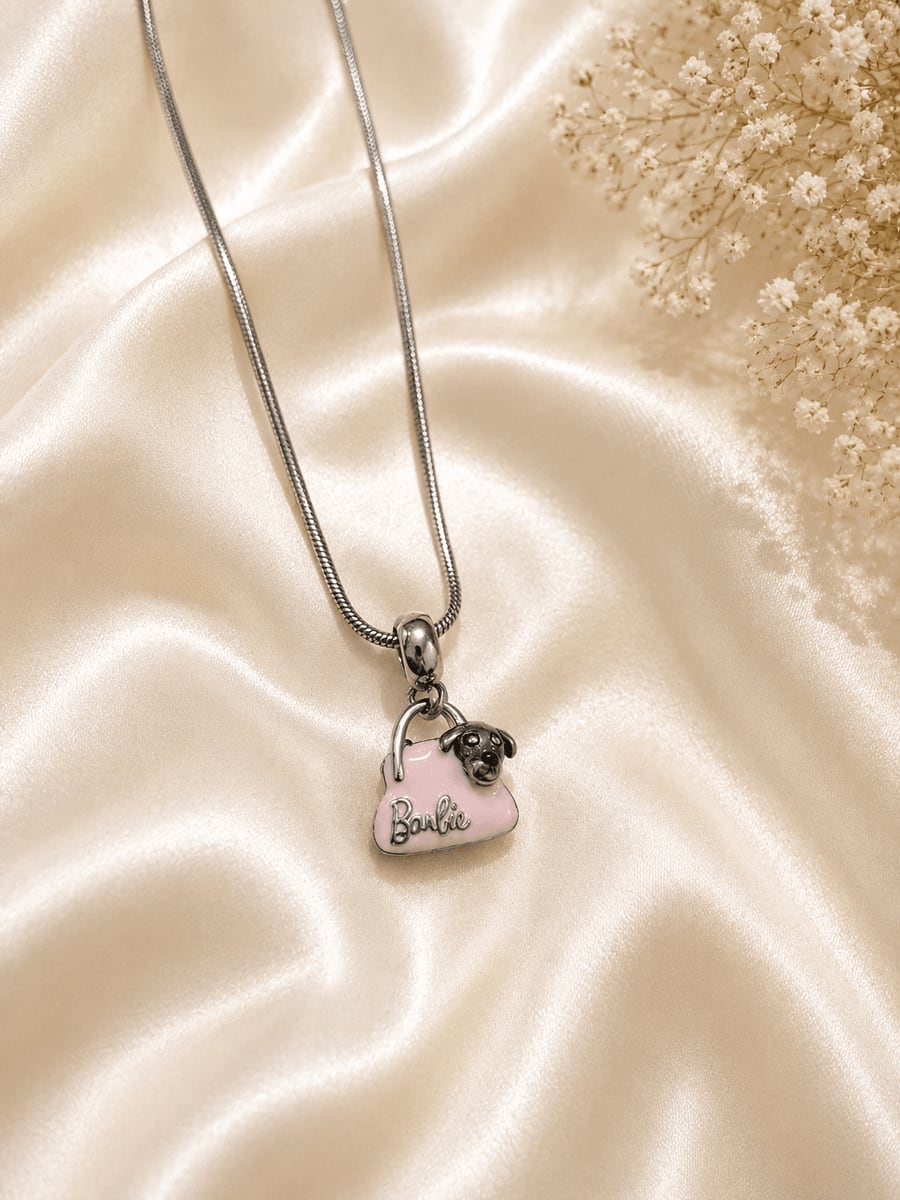 Pink Barbie Handbag Charm Pendant Chain