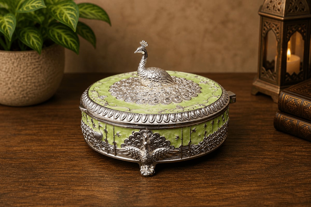 ROUND PEACOCK DF BOX