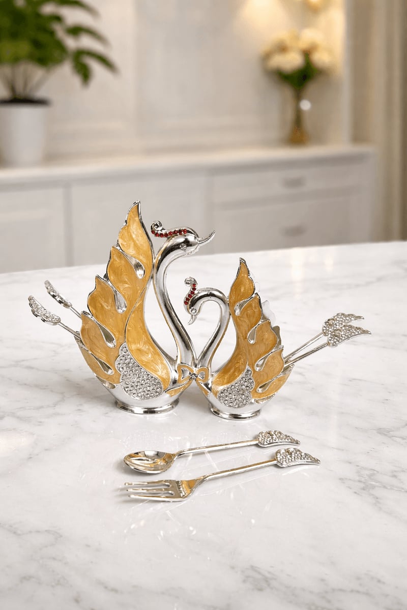 SWAN SPOON FORK SET (6-6)