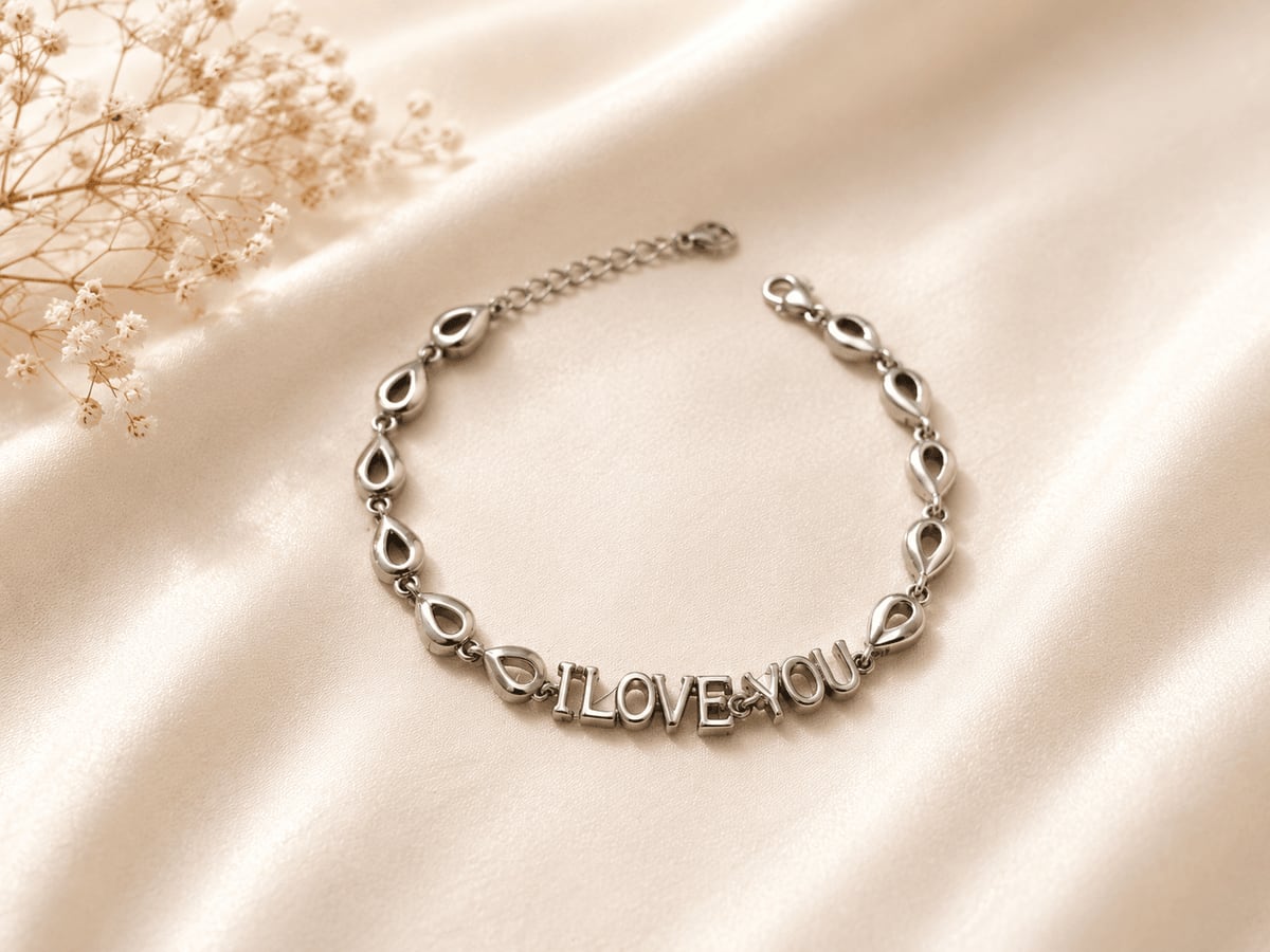 I Love You Letter Chain Bracelet