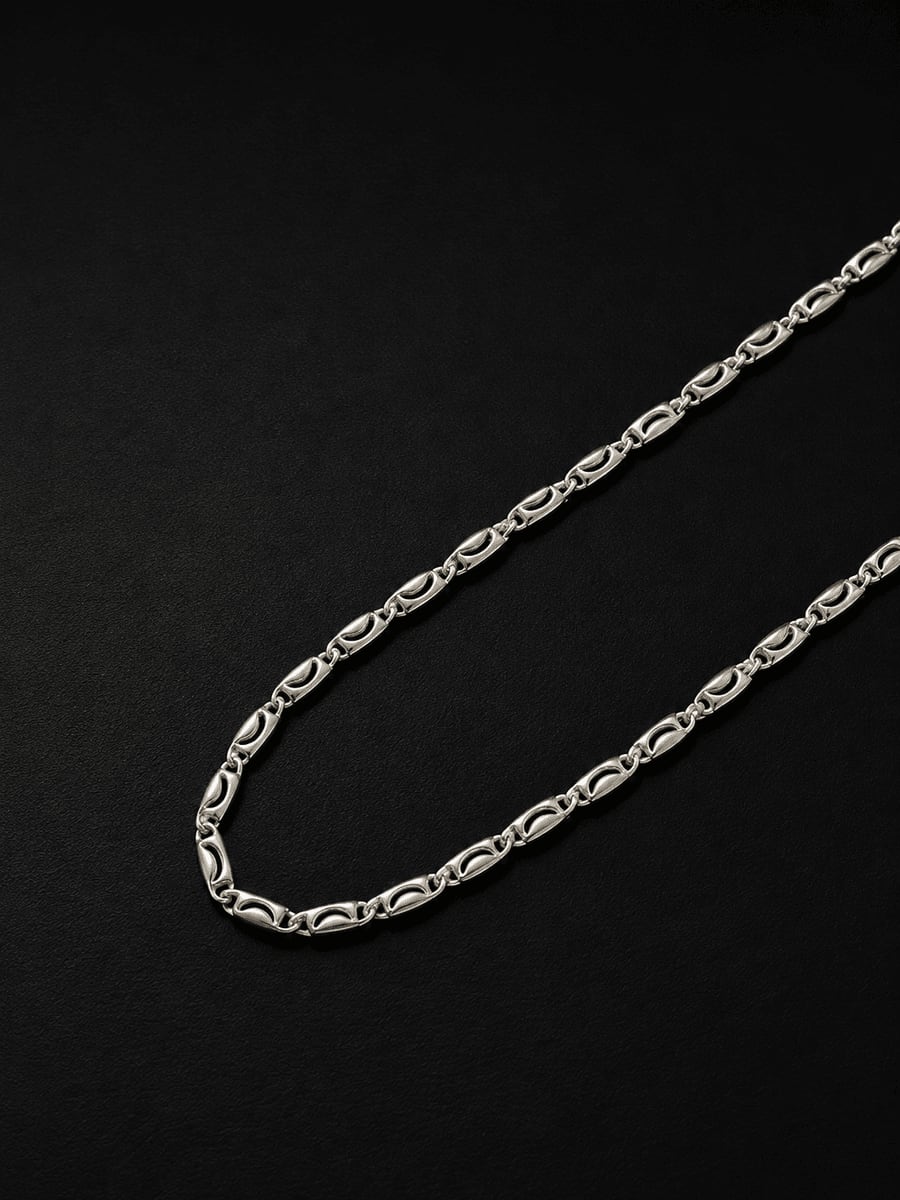 S-Link Tulip Pattern Silver Chain