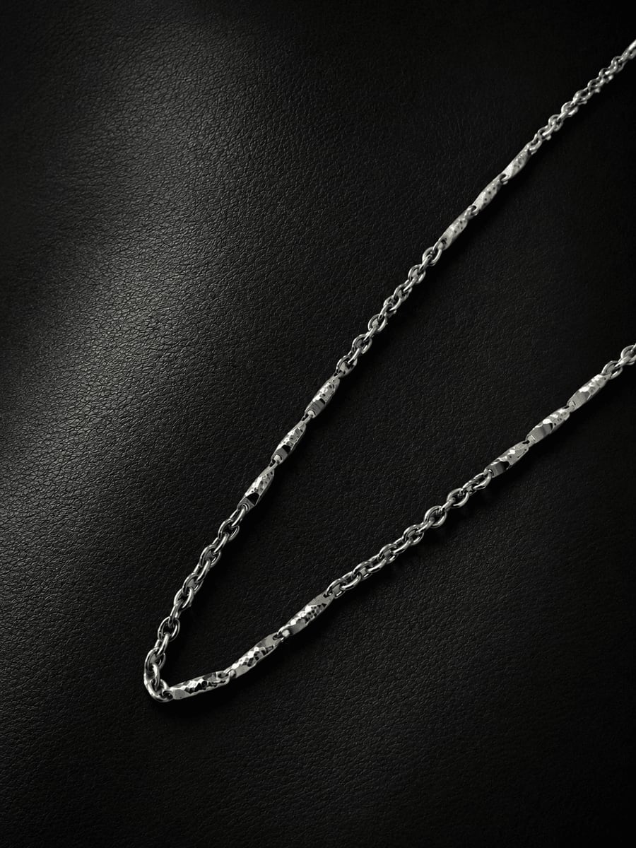 Diamond-Cut Twisted Satellite Silver Chain