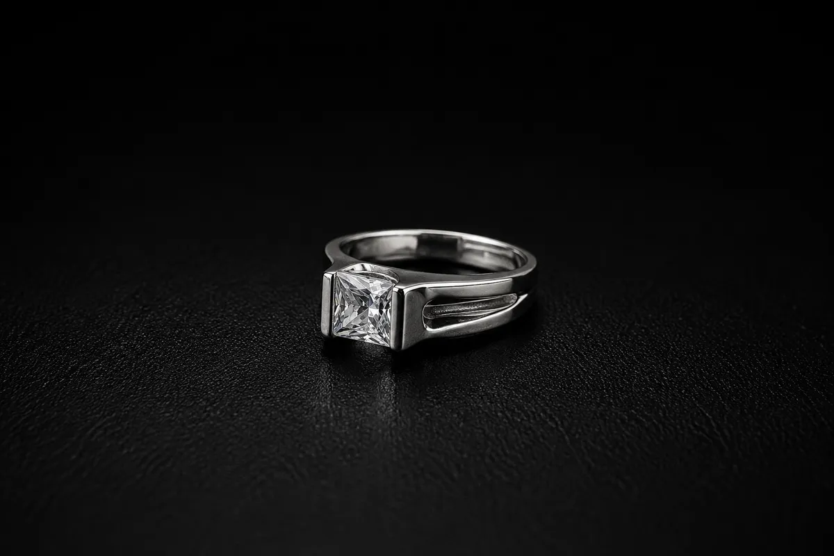 Princess CZ Pave Shoulder Ring