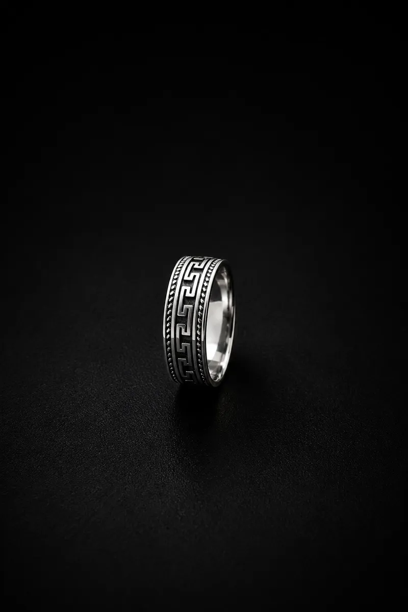 Greek Key Rope Edge Band