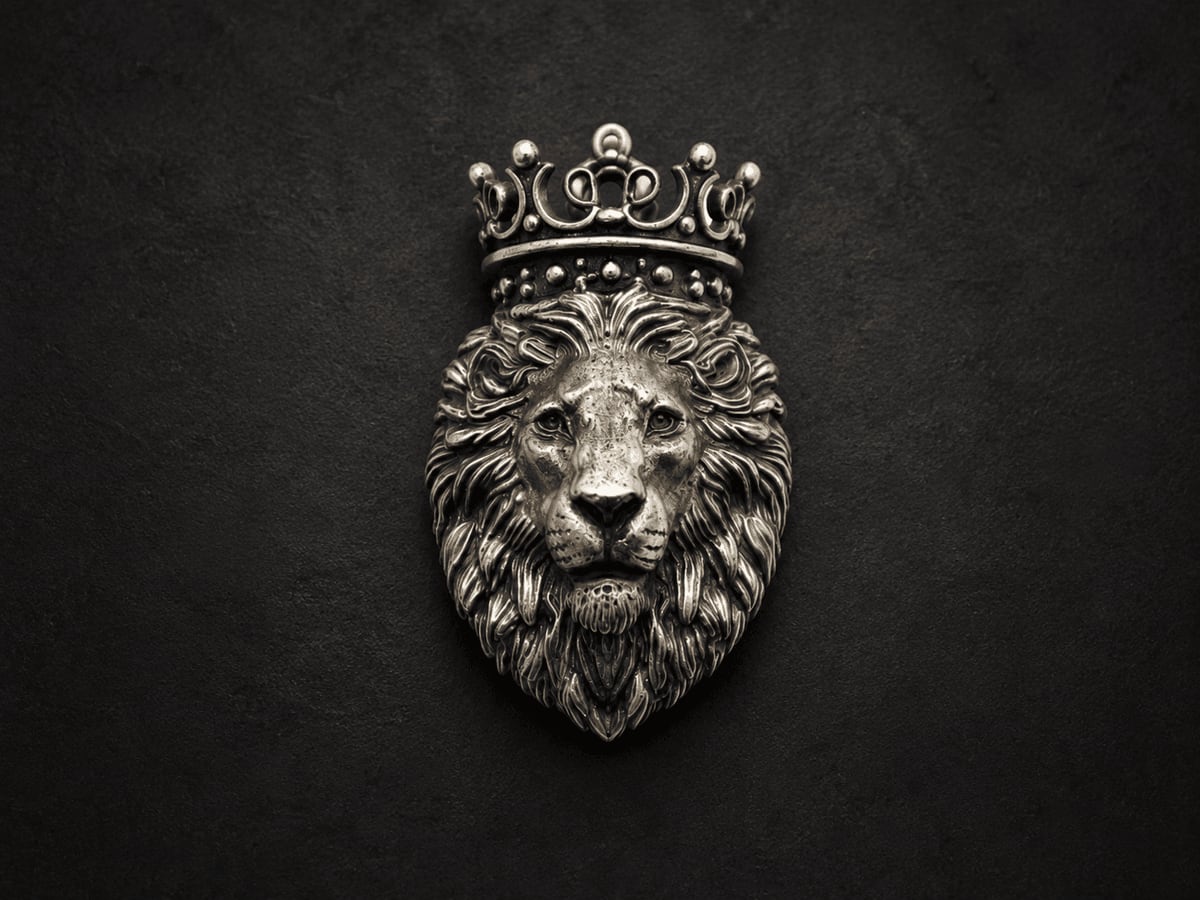 KING LION BUTTON