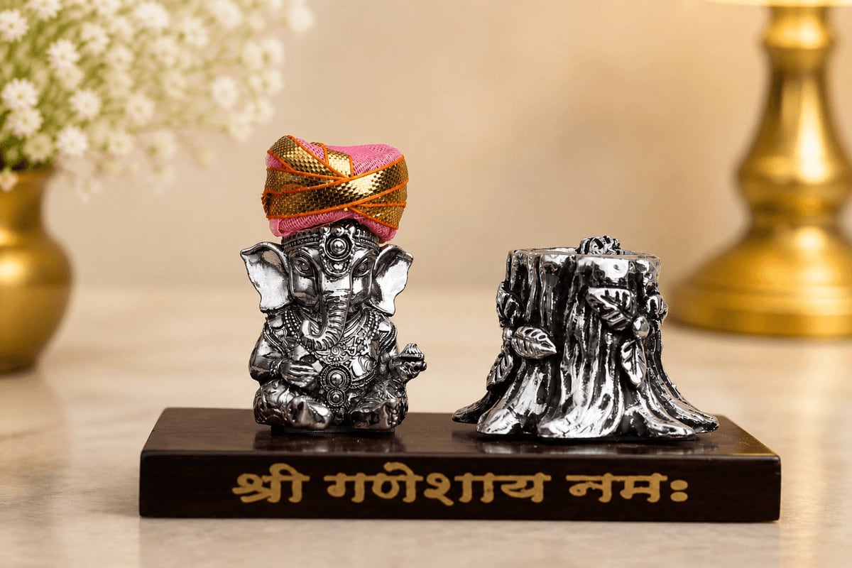 MINI GANESHA TRUNK PEN STAND