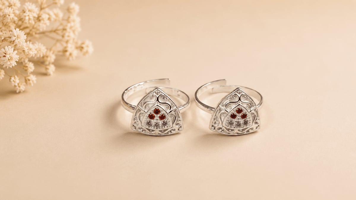 Filigree Arch Heart Ruby Amethyst Bichhiya