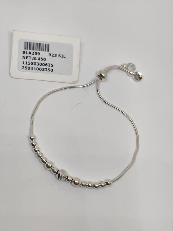 BLA259 Multi-Ball Plain Adjustable Bracelet