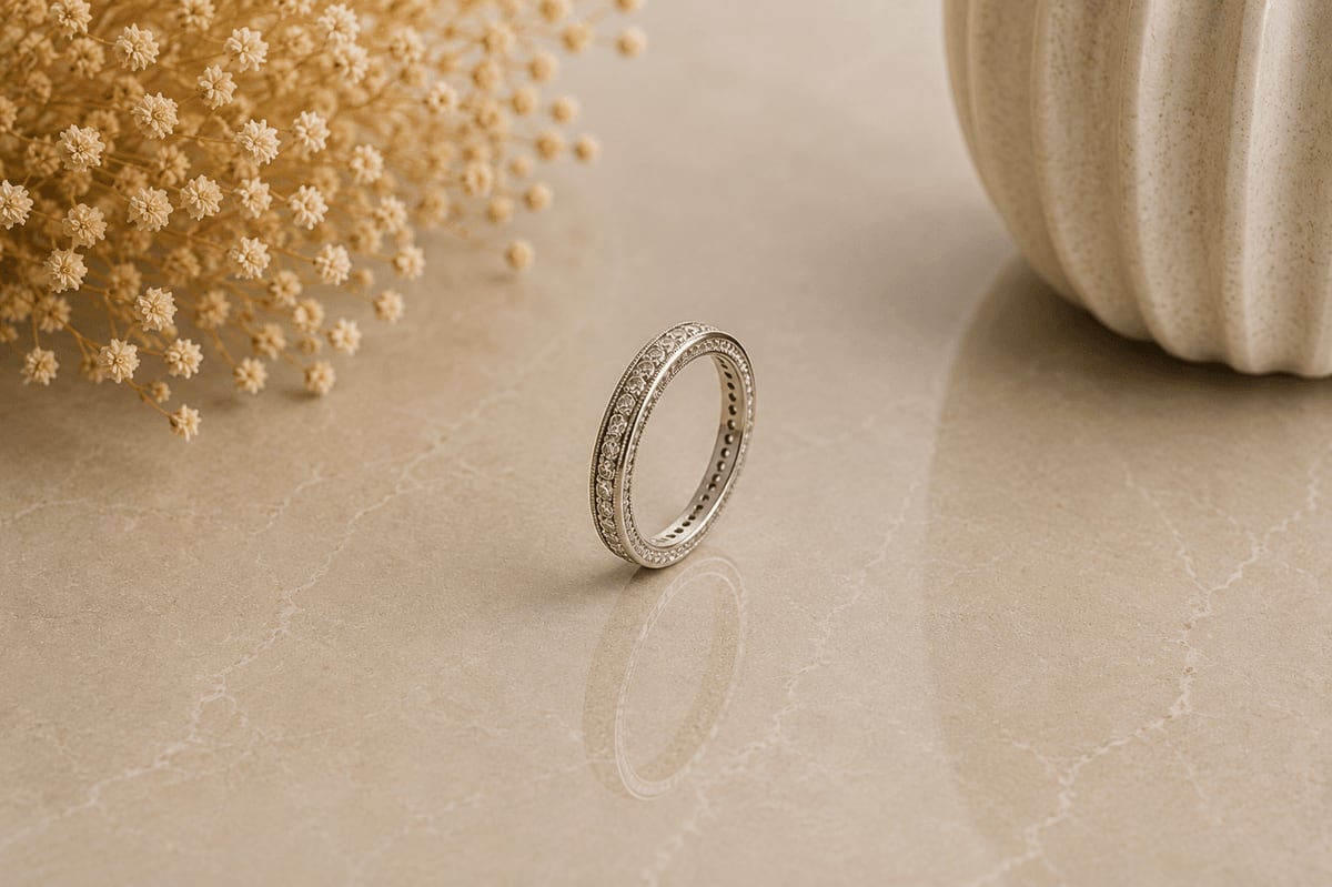 CZ Pavé Full Eternity Band Ring