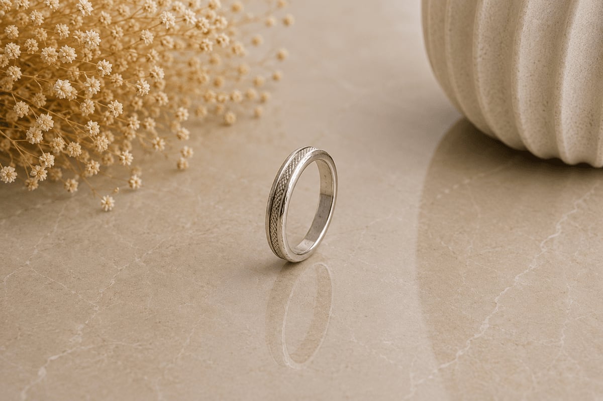Celtic Rope Engraved Band Ring