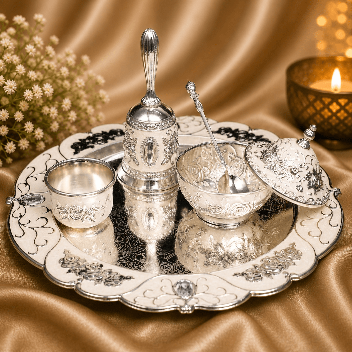 PREMIUM POOJA THALI SET